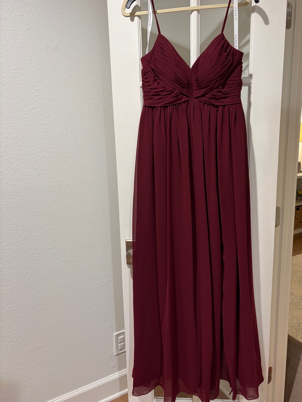 Azazie Alia Dress - Cabernet